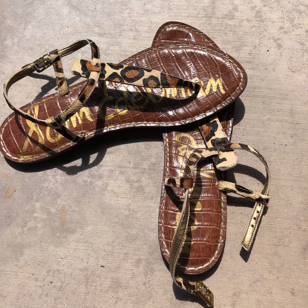Sam Edelman Leopard Sandals - Picture 2 of 2